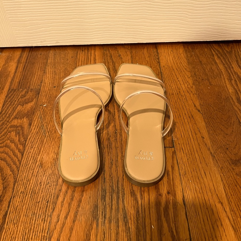 Crown and Ivy Clear sandals